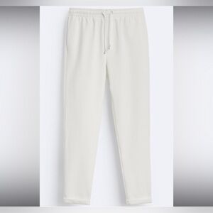 Zara Women's White Joggers Size Medium